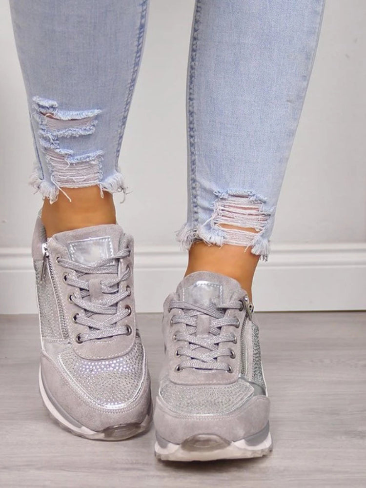Orthopaedic Women's Sneakers - Vita-Gray-4.0-Nora Luxe