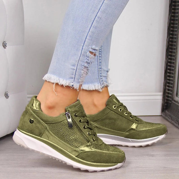 Orthopaedic Women's Sneakers - Vita-Green-4.0-Nora Luxe