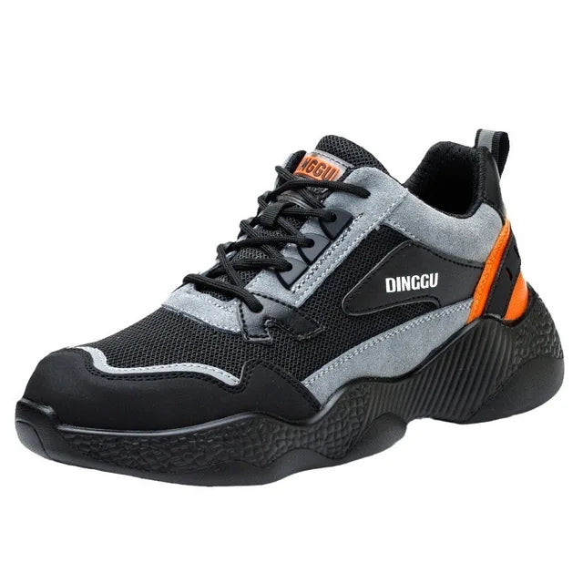 Orthopaedic Work Sneakers - MaxProtect-Grey-black-5.0-Nora Luxe