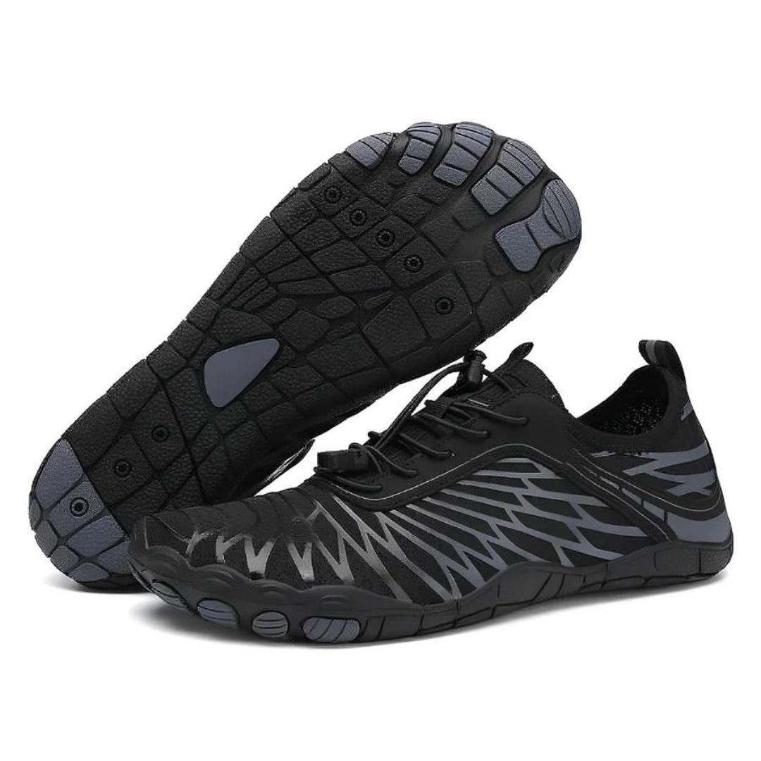 Orthopedic Barefoot Shoes - VitalStride-Black-Grey-3.5-Nora Luxe