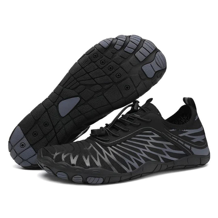 Orthopedic Barefoot Shoes - VitalStride-Black-Grey-3.5-Nora Luxe