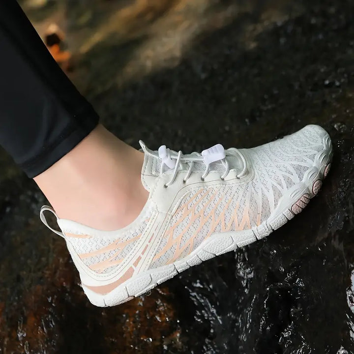 Orthopedic Barefoot Shoes - VitalStride-White-Pink-3.5-Nora Luxe