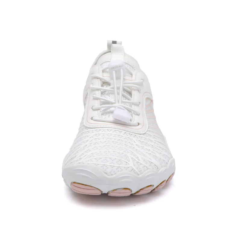 Orthopedic Barefoot Shoes - VitalStride-White-Pink-3.5-Nora Luxe