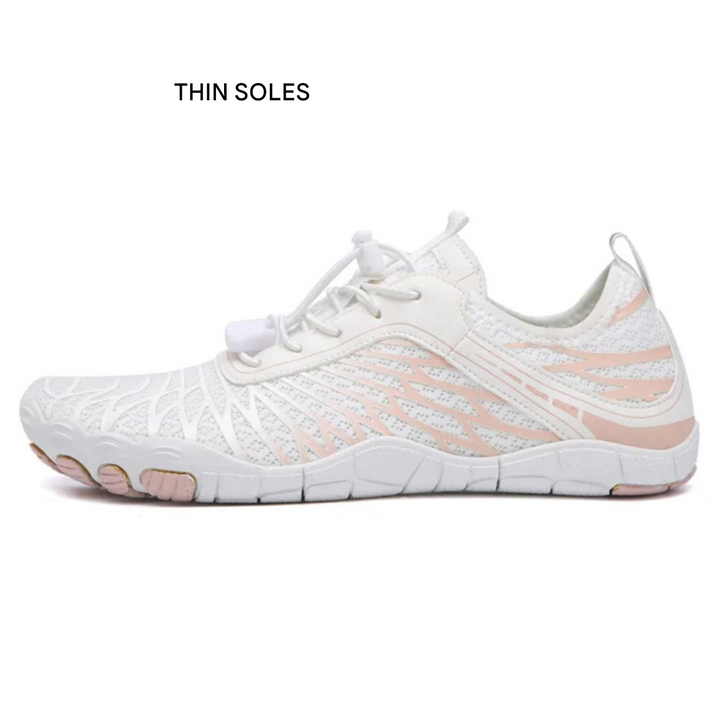 Orthopedic Barefoot Shoes - VitalStride-White-Pink-3.5-Nora Luxe