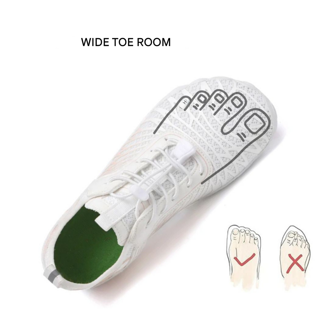 Orthopedic Barefoot Shoes - VitalStride-White-Pink-3.5-Nora Luxe
