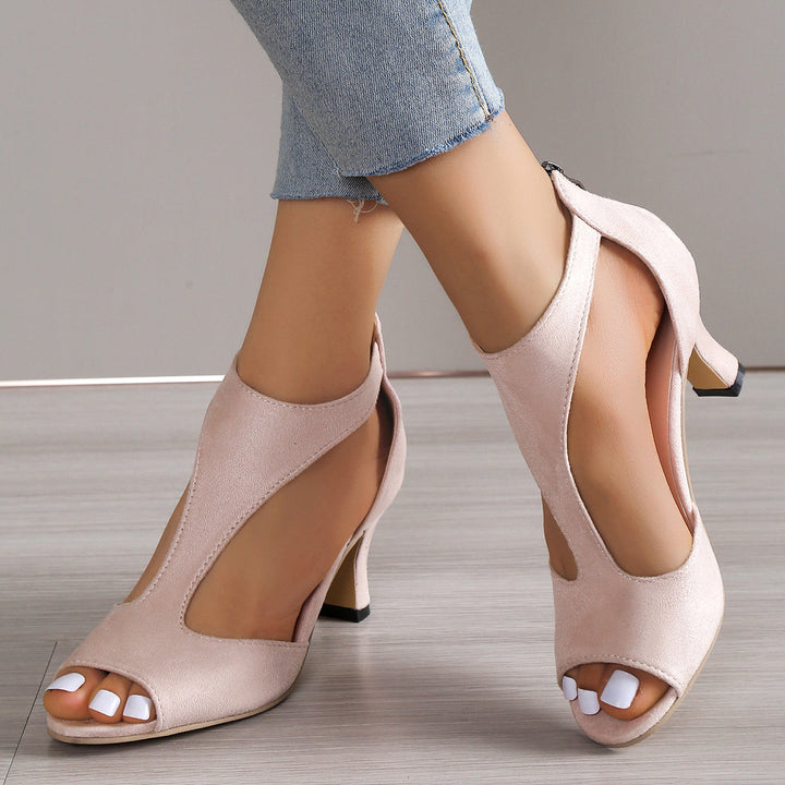 Orthopedic Heel Sandal - ComfortStep-Pink-5-Nora Luxe