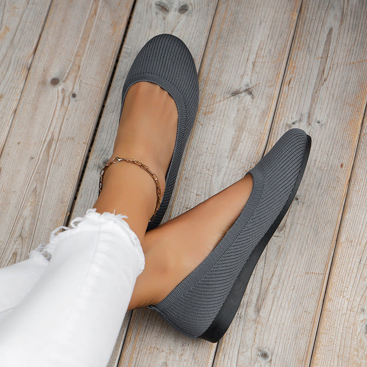 Orthopedic ladies' ballerinas with comfort sole & classic design – Mia-Black-4-Nora Luxe