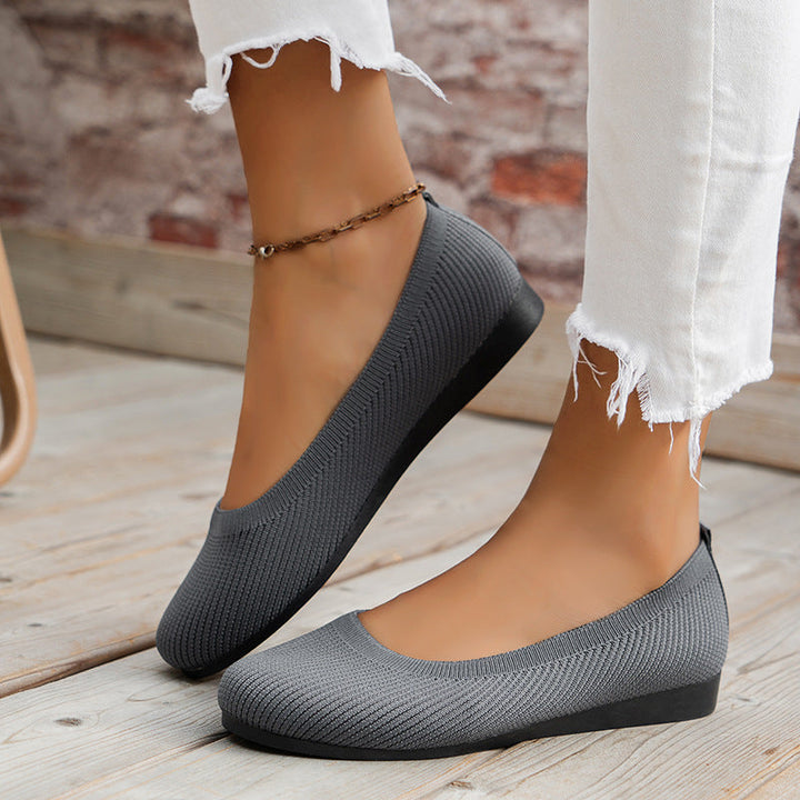 Orthopedic ladies' ballerinas with comfort sole & classic design – Mia-Black-4-Nora Luxe