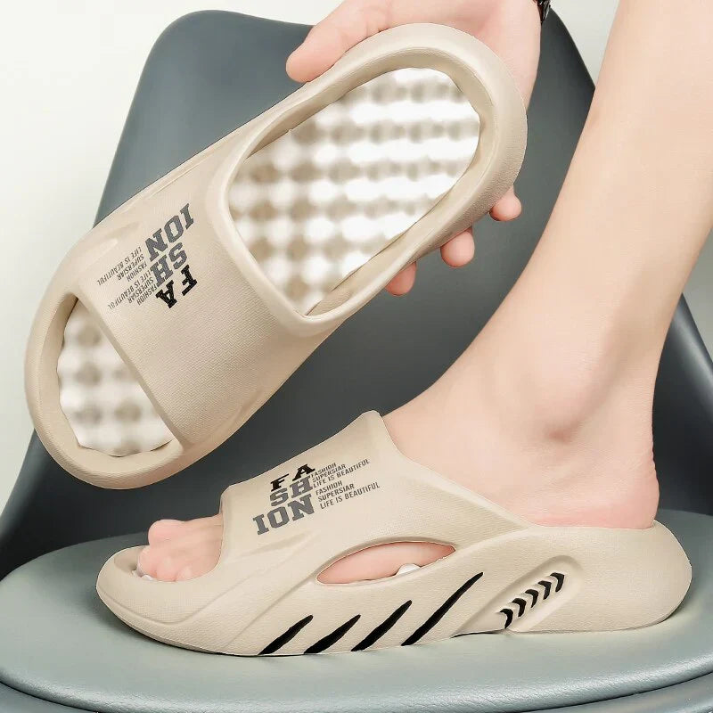 Orthopedic Massage Slippers | Pain Relief | Arch Support-3-Beige-Nora Luxe
