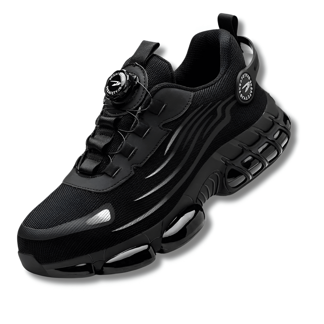 Orthopedic Men's Safety Shoes - Orion-Black-4.0-Nora Luxe