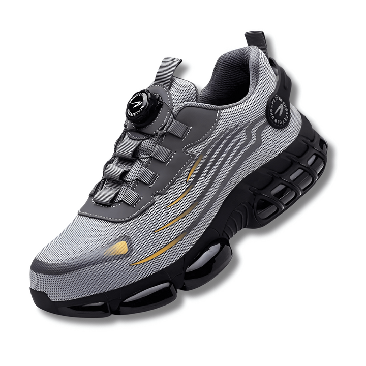 Orthopedic Men's Safety Shoes - Orion-Gray-4.0-Nora Luxe