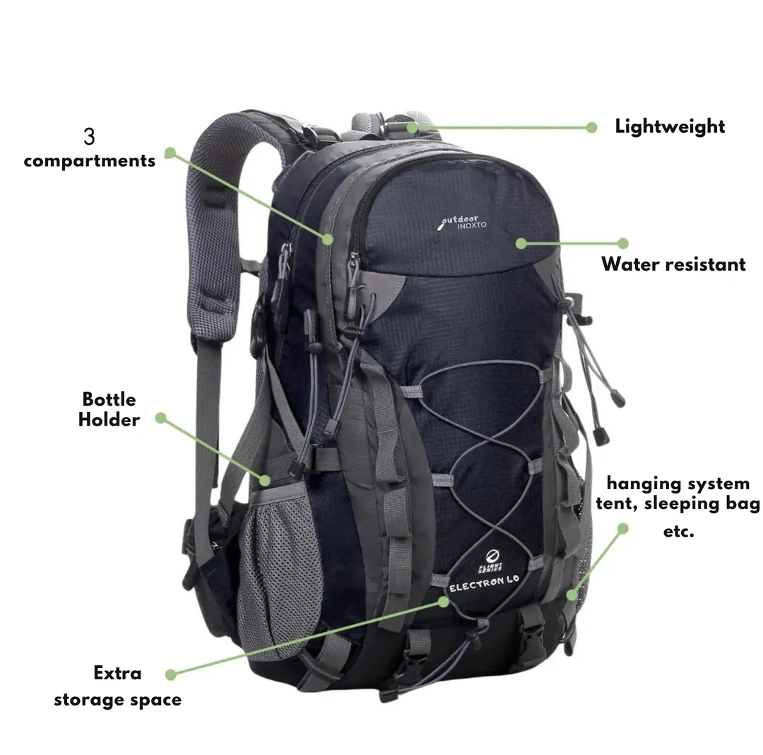 Outdoor Backpack - ExplorerMax-Light Blue-Nora Luxe