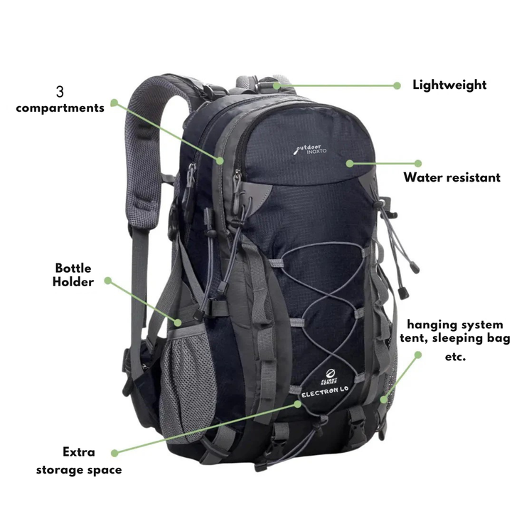 Outdoor Backpack - ExplorerMax-Light Blue-Nora Luxe