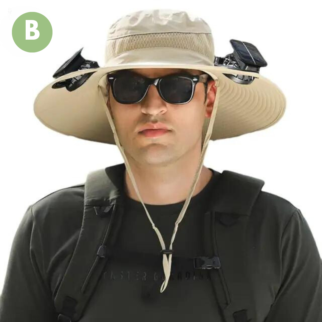 Outdoor Sun Hat with Built-in Fan – Sunbreeze-B-State of Style