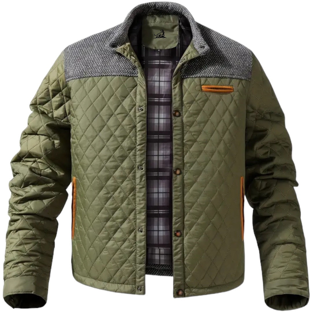Outdoor Winter Parka for Men - Arctos-Green-S-Nora Luxe