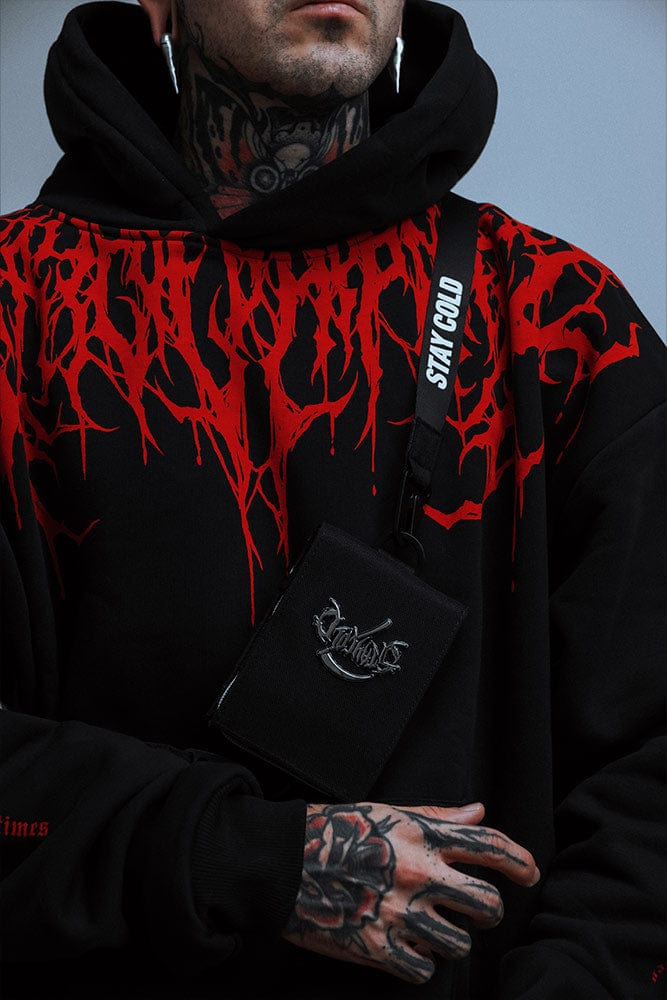 Oversized Heavy Hoodie with Print – Damon-S-Nora Luxe