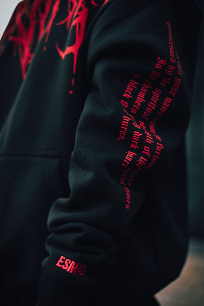 Oversized Heavy Hoodie with Print – Damon-S-Nora Luxe