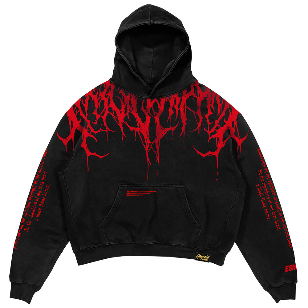 Oversized Heavy Hoodie with Print – Damon-S-Nora Luxe