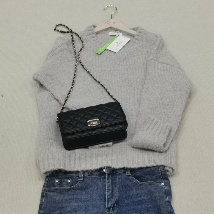 Oversized Knitted Sweater - AutumnComfort-S-Nora Luxe