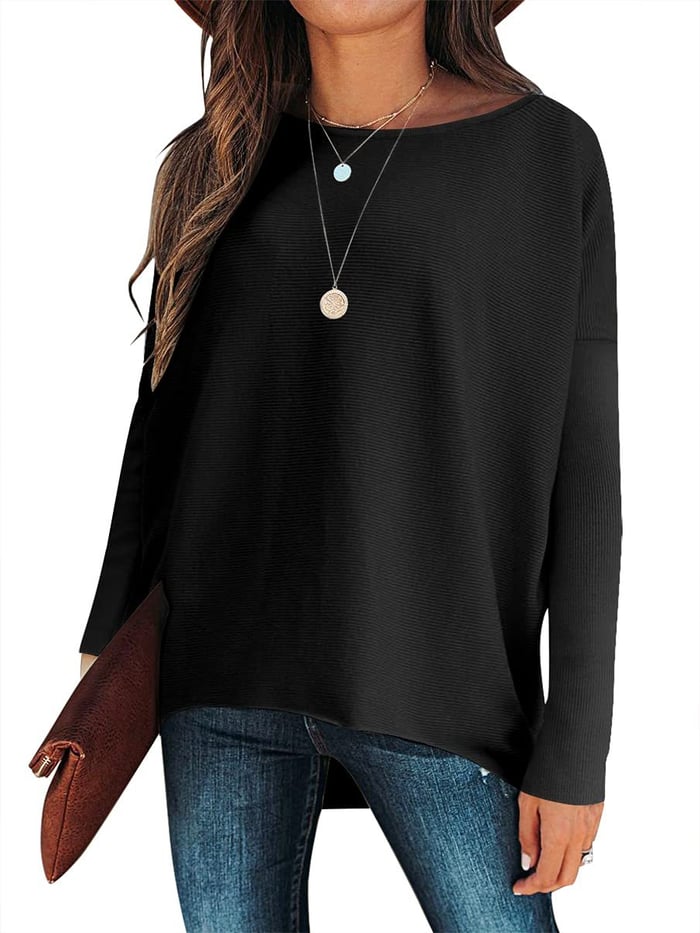 Oversized Ladies Sweater - Sophie-Black-S-Nora Luxe