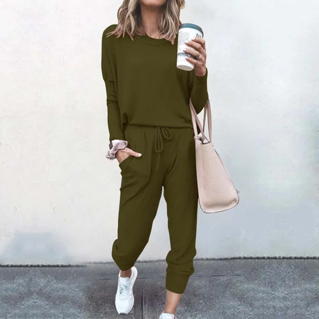 Oversized Ladies Tracksuit - Velana-pink-S-Nora Luxe