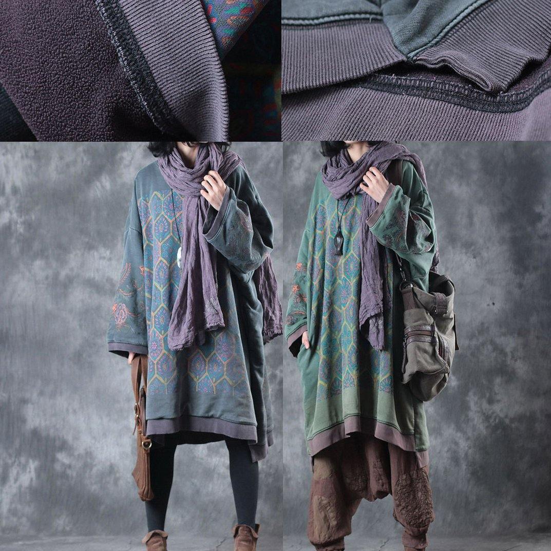 Oversized Midi Dress with O-Neck - Ameline-Nora Luxe