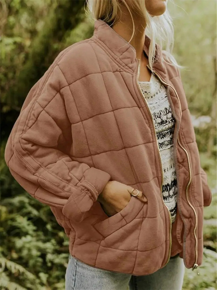 Oversized Padded Intermediate Jacket - Eliza-Brown-S-Nora Luxe