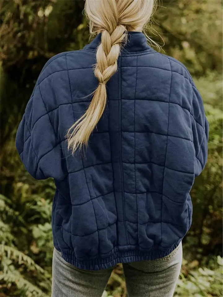 Oversized Padded Intermediate Jacket - Eliza-Dark grey-S-Nora Luxe