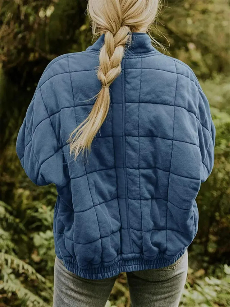 Oversized Padded Intermediate Jacket - Eliza-Dark grey-S-Nora Luxe