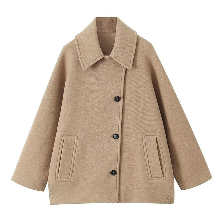 Oversized Stylish Women's Jacket - Amara-Khaki-XS-Nora Luxe