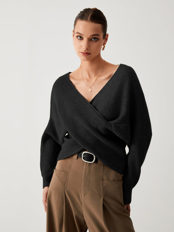Oversized Sweater for Women - Sienna-Black-XS-Nora Luxe