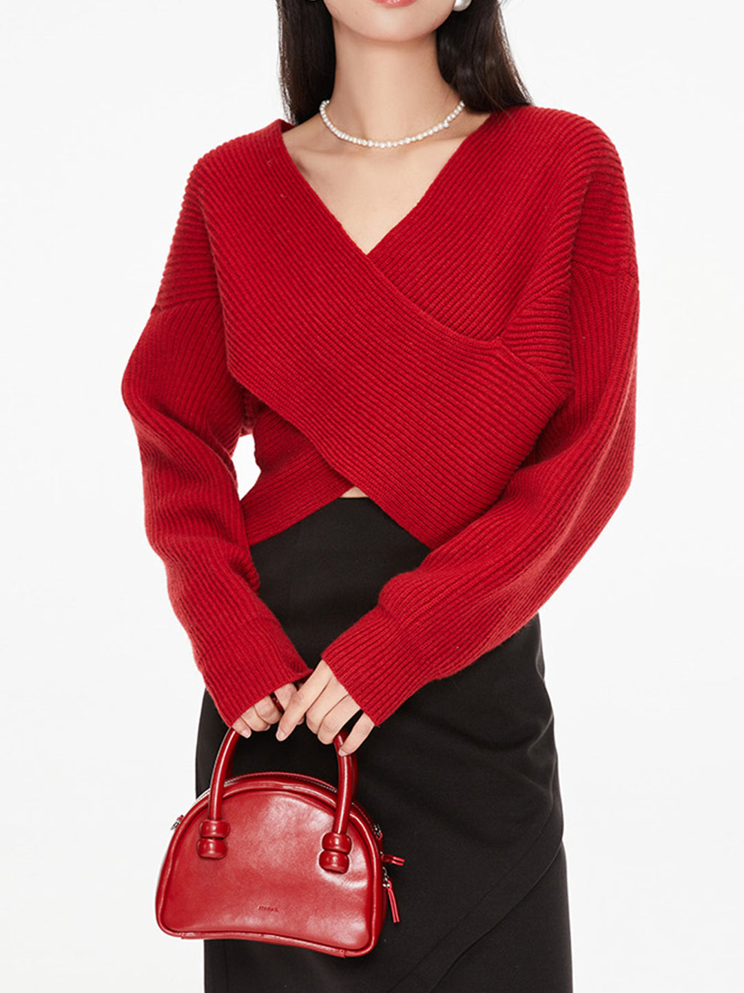 Oversized Sweater for Women - Sienna-Red-XS-Nora Luxe