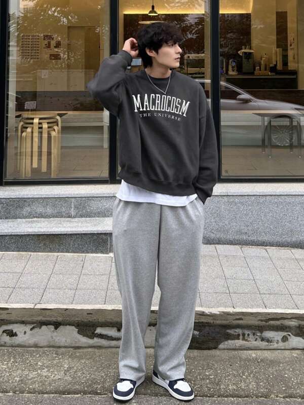 Oversized Sweatshirt for Men - Norveric-Dark gray-S-Nora Luxe