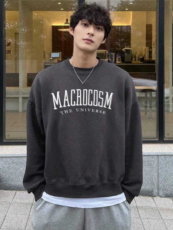 Oversized Sweatshirt for Men - Norveric-Dark gray-S-Nora Luxe