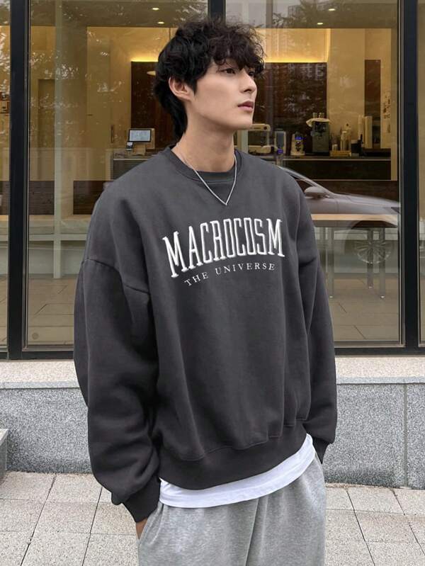 Oversized Sweatshirt for Men - Norveric-Dark gray-S-Nora Luxe