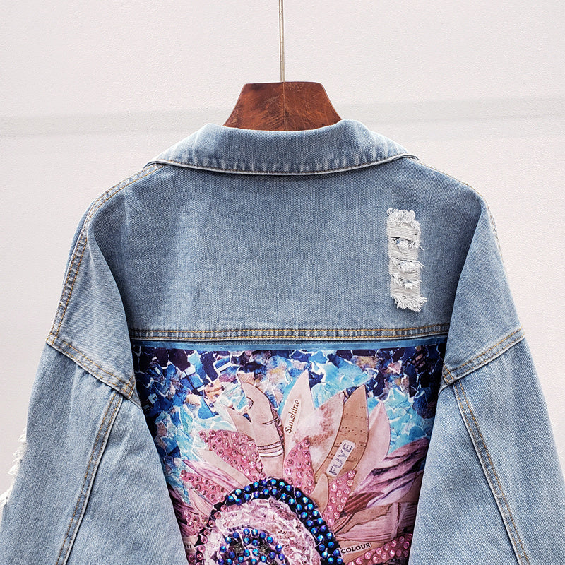 Oversized Women's Denim Jacket - Lynn-S-Nora Luxe