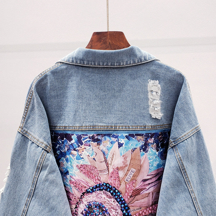 Oversized Women's Denim Jacket - Lynn-S-Nora Luxe
