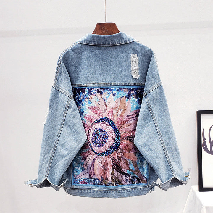 Oversized Women's Denim Jacket - Lynn-S-Nora Luxe