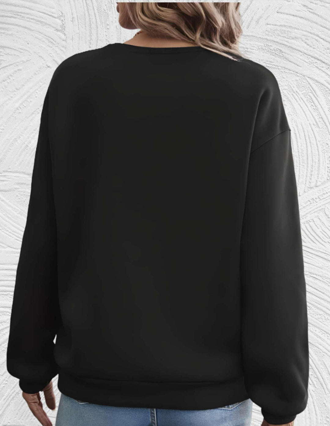 Oversized Women's Sweater with Round Neck - Luna-White-S-Nora Luxe