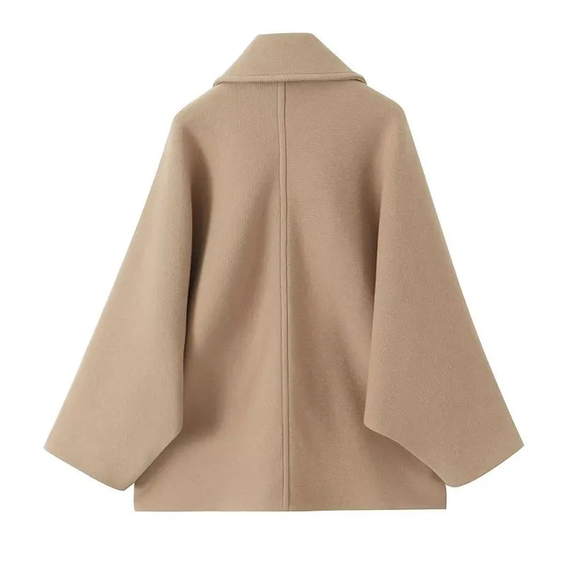 Oversized Women's Winter Coat - Mila-Beige-XS-Nora Luxe