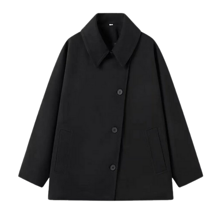Oversized Women's Winter Coat - Mila-Black-XS-Nora Luxe