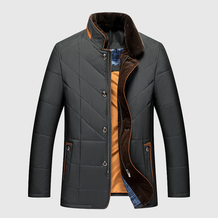 Padded Men's Winter Jacket with Premium Insulation Technology - Arctix Pro-Black-M-Nora Luxe