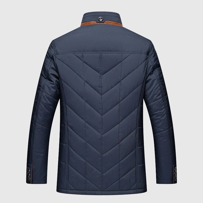 Padded Men's Winter Jacket with Premium Insulation Technology - Arctix Pro-Dark Blue-M-Nora Luxe