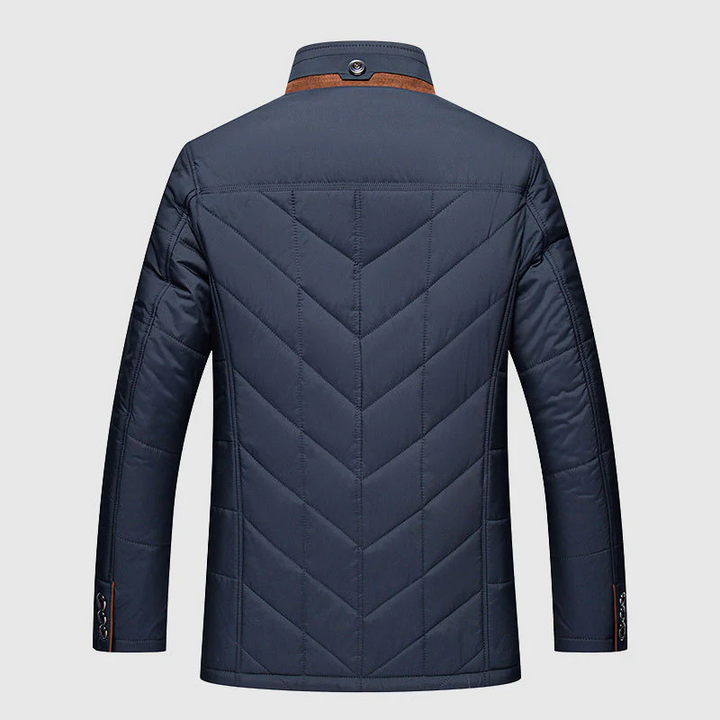 Padded Men's Winter Jacket with Premium Insulation Technology - Arctix Pro-Dark Blue-M-Nora Luxe