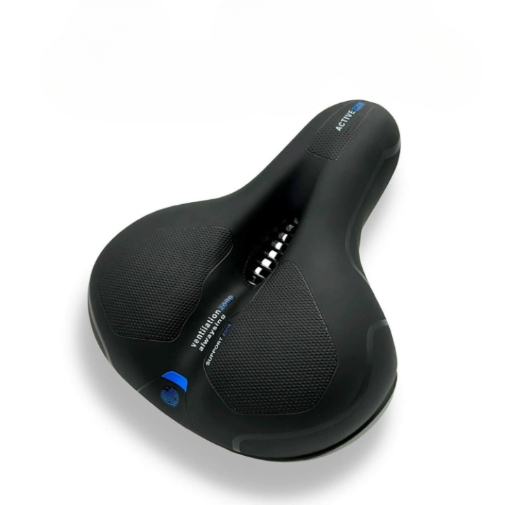 Pain-Free & Ergonomic Gel Bike Saddle - ErgoRoyal-Blue-Nora Luxe