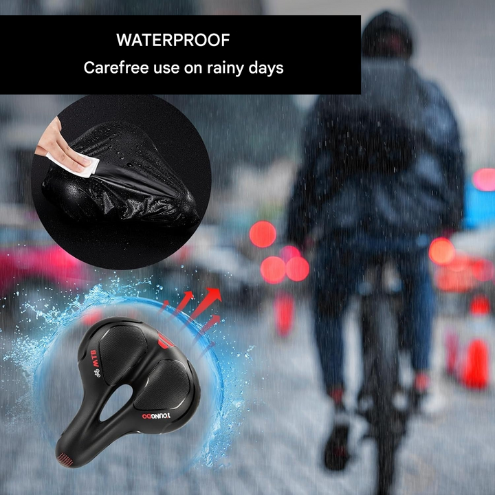 Pain-Free & Ergonomic Gel Bike Saddle - ErgoRoyal-Blue-Nora Luxe