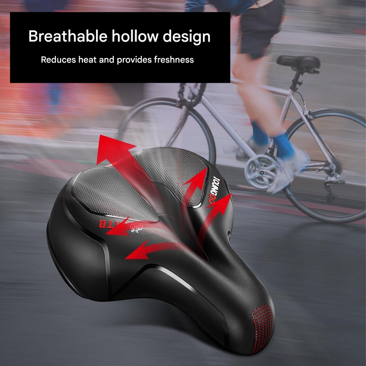 Pain-Free & Ergonomic Gel Bike Saddle - ErgoRoyal-Blue-Nora Luxe