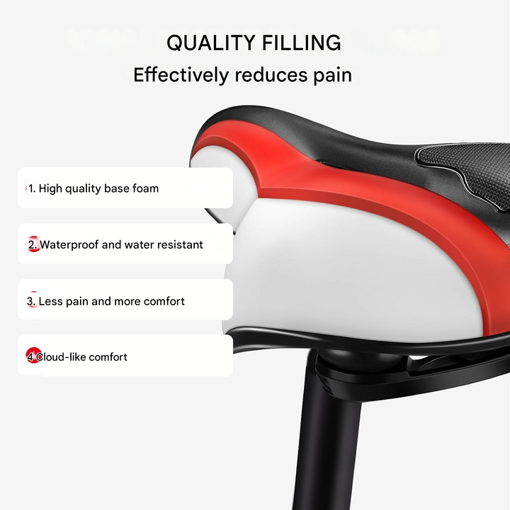 Pain-Free & Ergonomic Gel Bike Saddle - ErgoRoyal-Blue-Nora Luxe