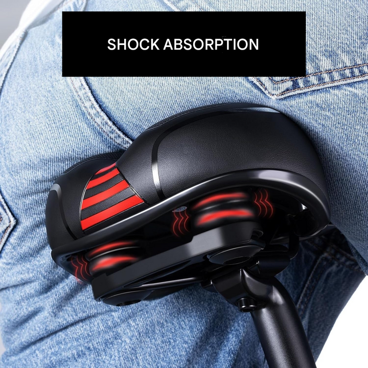 Pain-Free & Ergonomic Gel Bike Saddle - ErgoRoyal-Blue-Nora Luxe