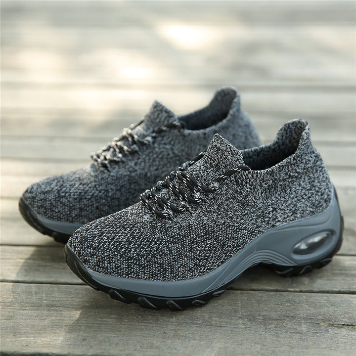 Pain-Relieving Ladies Sneakers - ComfortMax-Black-3-Nora Luxe